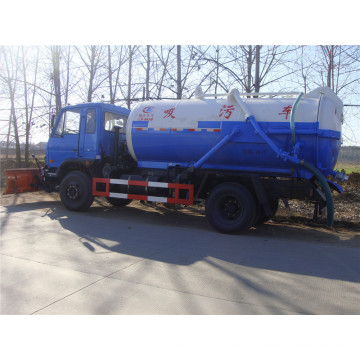 Dongfeng 4X2 camión de succión de aguas residuales / 10cbm camión de succión de aguas residuales